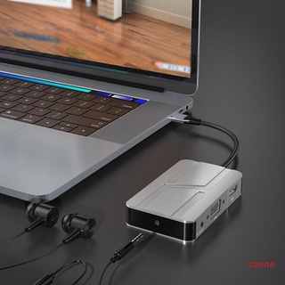 Zzz tipo C USB3.0 Hub siete en uno Compatible con HDMI 2 USB3.0 USB-C Type-C Dock 5Gbps