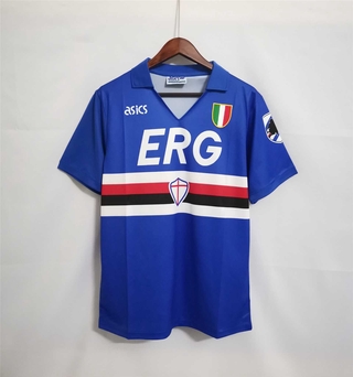 Retro 91/92 Sampdoria Home Football Jersey de la mejor calidad AAA+++