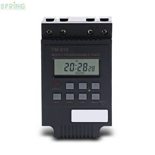 TM616 30A AC 220V Interruptor De Tiempo digital Semanal Programable Temporizador Electrónico Ducha