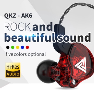Garantir QKZ AK6 auriculares deportivos con Cable y micrófono Hifi Bass en el oído para teléfono celular con Cable auriculares auriculares manos libres Gamer deporte