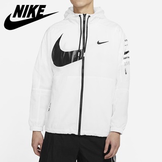 Nike chaqueta de los hombres delgada chaqueta rota gancho Casual con capucha cortavientos ropa deportiva