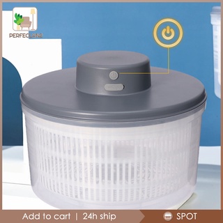 FASTER [per2-9] Gran conveniente ensalada eléctrica Spinner recargable de secado rápido hogar lavado de almacenamiento deshidratador transparente tazón más rápido preparación de alimentos herramientas de cocina