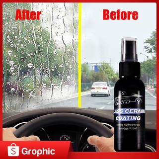 30ml parabrisas de automóvil repelente al agua recubrimiento de coche ventanas impermeable a prueba de lluvia nano hidrofóbico revestimiento grophic (1)
