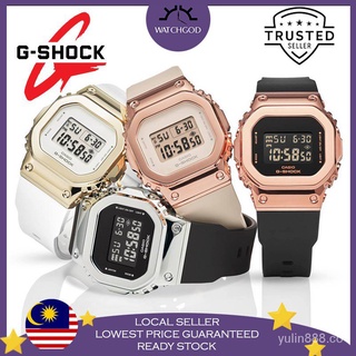 YL🔥Stock listo🔥Casio G-Shock GM-S5600 inoxidable Gshock G Shock impermeable mujeres reloj Jam Tangan Perempuan