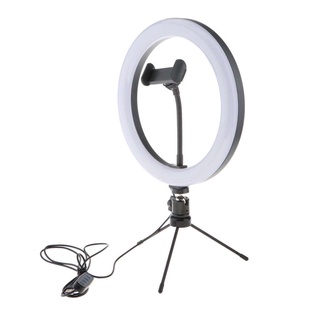 [New-DIY] 26 cm LED anillo de luz trípode soporte para fotografía en vivo Selfie luz de relleno