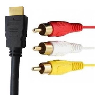 【zhongling】HDMI-compatible To AV HDMI-compatible To 3RCA Audio Video Cable 3RCA Cable