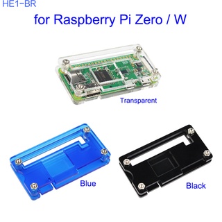 Funda De Acrílico inalámbrica con disipador De Calor De aluminio Transparente compatible con Raspberry Pi Zero 1.3/ Zero-W (6)