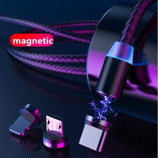 cargador magnético usb cable de carga rápida micro usb tipo c/iluminación iphone ios/android 3 en 1 cable de datos cargador