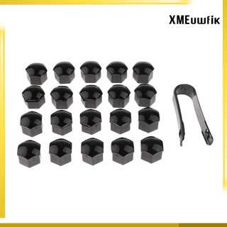20 piezas de tuerca de tornillo de tornillo para rueda de coche, 19 mm, 26 x 23 mm