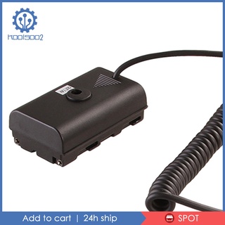 (Koo2-9) Np-f Dummy Bateria, Dc Power Adaptadores, Dc Acoplador con cable extensible Para Np-F970 Np-F960 Np-F770 F750 F550 Dslr