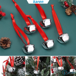 Karen decoración navidad creer campanas adorno de vacaciones navidad Jingle campanas DIY árbol de manualidades casa alegría
