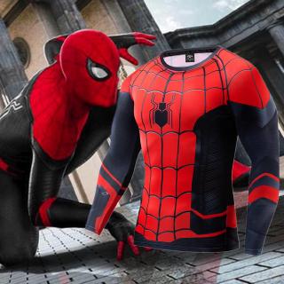 spider man manga larga en el spider-verse impresión 3d camiseta spiderman compresión camiseta top comics cosplay disfraz