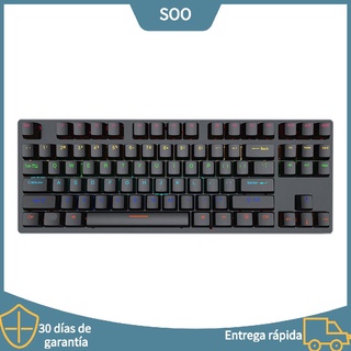 k550 teclado con cable sensible no retardado ergonómico 87 teclas teclado usb