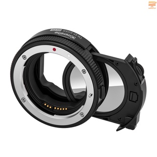 commlite cm-ef-eosr vcpl - anillo adaptador de lente de cámara de enfoque automático con filtro cpl de repuesto para cámara ef/ef-s a canon r/ rf