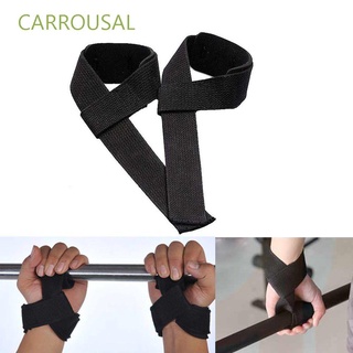CARROUSAL - Protector de muñeca negro para entrenamiento, correa de levantamiento de pesas, soporte para gimnasio, 1 par de correas, Multicolor