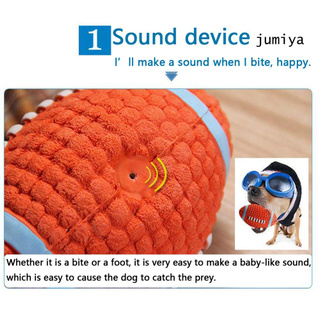 DSP fútbol voleibol tenis Rugby perro resistente a mordeduras mascotas sonido entrenamiento pelota juguete (6)