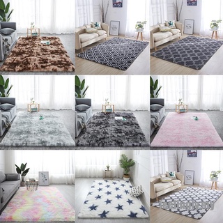 [FEEL] Alfombra Shaggy Tie-dye impreso de felpa piso esponjoso alfombra de área alfombra sala de estar alfombras (3)