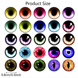 [meifuyi] 1 juego de ojos de seguridad de plástico purpurina ojos de seguridad de ganchillo animales rellenos ojos redondos 439co