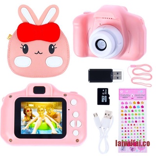 WULAI rosa niños cámara 1080P HD cámara Digital para niños Mini recargable niño Po