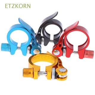 ETZKORN Ultralight Seat Tube Clip MTB Seat Post Clamp Seatpost Clamps Road Bike Spare Parts Quick Release Aluminum Alloy Mountain Bike Bicycle Seat Post Cycling Accessories/Multicolor