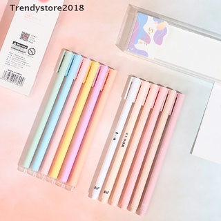 [Trendy] 6 unids/set lindo morandi Simple pequeño bolígrafo de gel fresco kawaii rápido neutro pluma