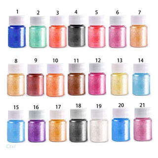 Ctxl 21 colores Aurora resina Mica pigmentos nacarados colorantes resina joyería fabricación