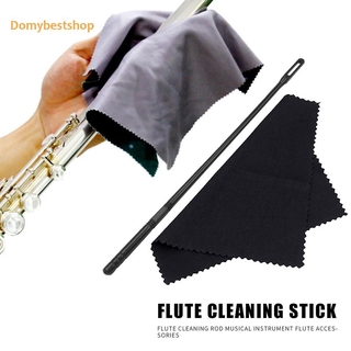 Kit de limpieza de flautas de plástico de 14 pulgadas con tela de Color aleatorio