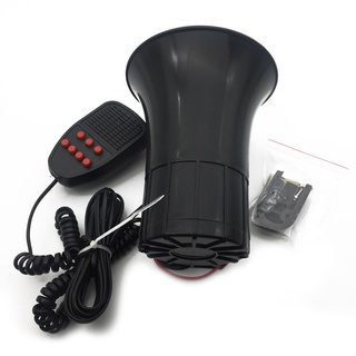 elitecycling 6 sonidos alarma de coche portátil megáfono sirena bocina pa altavoz kit de sistema de micrófono (8)