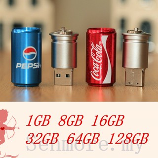 Pendrive 128GB 64GB 32GB 16GB 8GB 1GB novedad bebidas en lata Pen Flash Drive almacenamiento regalo Memory Stick USB 2.0 (1)