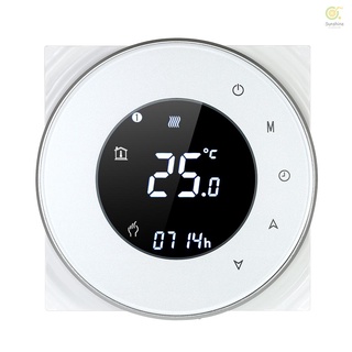 16a termostato de calefacción eléctrico programable controlador de temperatura pantalla táctil lcd con retroiluminación v