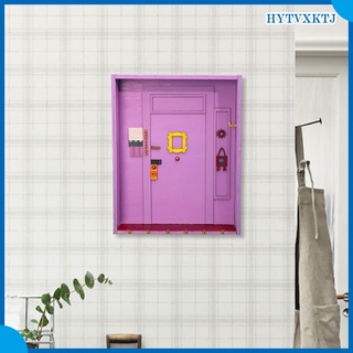 Hytvxktj soporte De madera púrpura Para puerta/llave/Ganchos/decoración De pared/estante Para Entrada