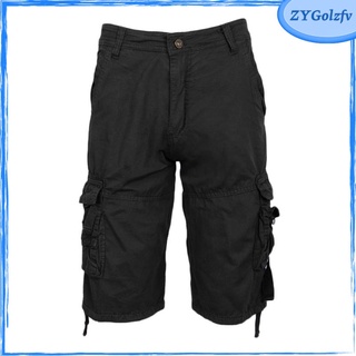 Pantalones Cortos Casuales Para Hombre Army Cargo Holgados De Bolsillo (6)