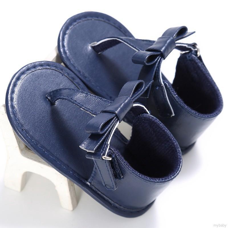 Mybaby zapatos de suela suave con lazo antideslizante para recién nacidos/niñas (6)