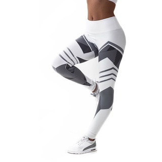 Mujer Fitness Ropa Impreso Pantalones Digitales Yoga Leggings Hip-Lifting Cintura Alta Polainas Europa América (5)