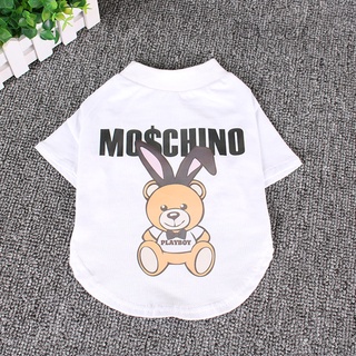 gooditem perro disfraz de dibujos animados patrón de impresión de algodón transpirable adorable cachorro blusa camiseta para la vida diaria (8)