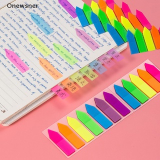 onewsner 100 hojas en forma de flecha papel fluorescente autoadhesivo bloc de notas notas adhesivas *venta caliente