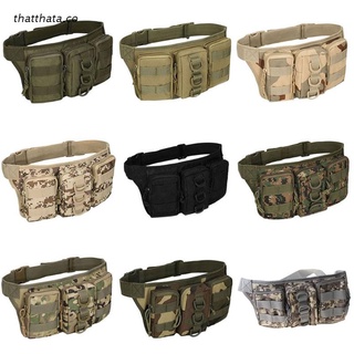 tha al aire libre utilidad táctica cintura pack bolsa militar camping senderismo bolsa de cinturón bolsas