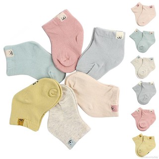 Calcetines de algodón suaves con estampado sólido cálido para niñas y niños lindos Stocks para niños sunny