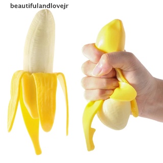 [beautifulandlovejr] Banana Squishy Toys Squeeze Antistress Novelty Toy Stress Relief Decompression