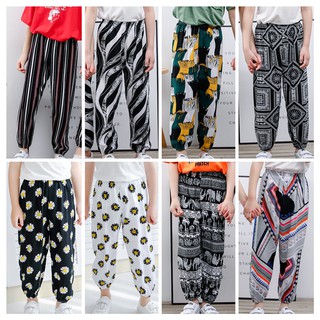 [lf]pantalones Largos para niños, niñas, Bloomers, casuales, holguras de algodón, 90-150 cm para primavera verano otoño