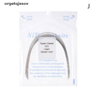 orget 10 unids/bolsa niti archwire dental ortodoncia arco alambre redondo super elástico co (3)