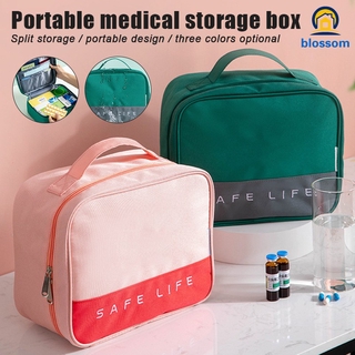 Caja de medicina portátil para viajes al aire libre, portátil, caja de almacenamiento de medicina, botiquín de primeros auxilios (1)