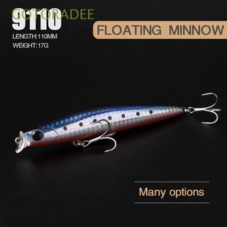 GOTORADEE 110mm 17g Floating Minnow Baits Useful Long Casting Lure Fish Hooks Crankbaits Tackle Multicolor Outdoor Winter Fishing Minnow Lures