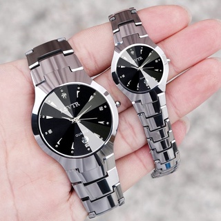 reloj analógico de cuarzo de alta calidad lsvtr pareja estilo casual de acero inoxidable pareja