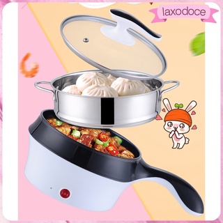 [laxodoce] 1.2/1.8l multifunción cocina eléctrica sartén Wok olla para dormitorio fideos cocinar arroz revolver sopa estofado (1)