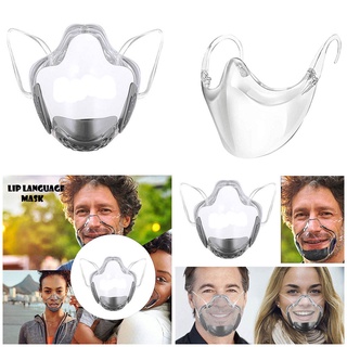 [nuevas llegadas] 2 piezas máscara facial transparente escudo reutilizable con válvula de respiración