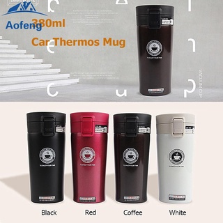 (gorgeous) 380ml creativo doble capas de acero inoxidable termo taza de café té viaje taza térmica botella de vacío frascos
