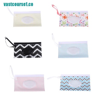 VAST Clutch and Clean Wipes Carrying Case Eco-friendly Wet Wipes Bag Cosmetic Pouch