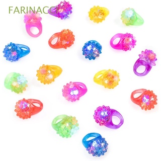 farinacci fiesta favores bumpy jelly anillo para fiestas anillos luminosos intermitentes led anillos regalo de cumpleaños coloridos juguetes de los niños anillo de dedo brillan en la oscuridad juguetes de dedo juguetes de iluminación