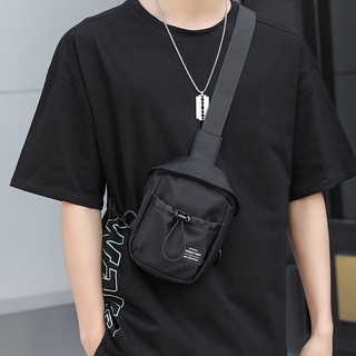 Mini bolsa de cintura de los hombres de moda de la marca Crossbody bolsa de personalidad de moda de la moda de pecho bolsa de teléfono móvil bolsa ligera